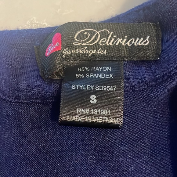 CASUAL NAVY MAXI DRESS - Picture 6 of 6